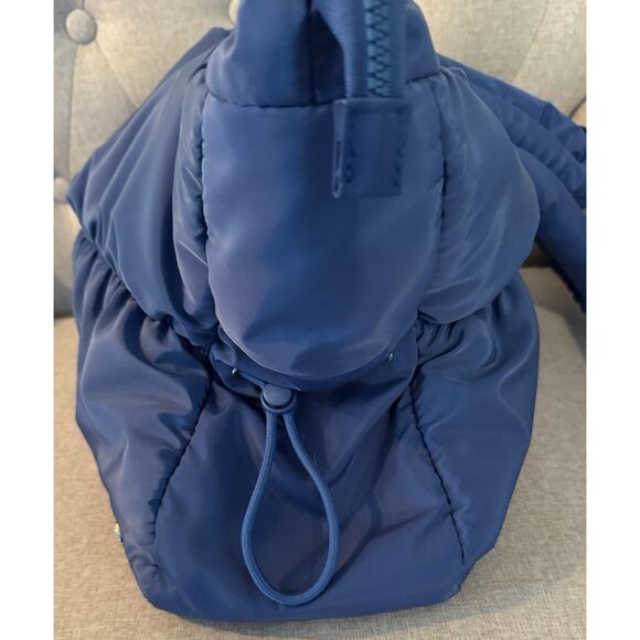 Bearpaw Bag Style Blue Quilted Zipper Shoulder Bag - Picture 7 of 13